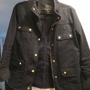 JCrew Downtown Field Jacket NAVY Size Medium